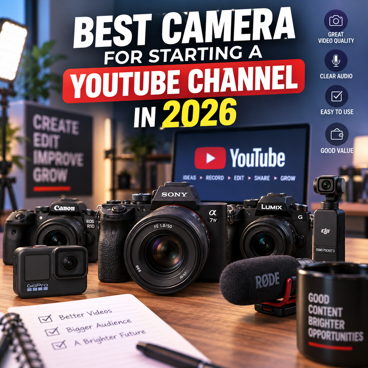 Best Camera for Starting a YouTube Channel in 2026