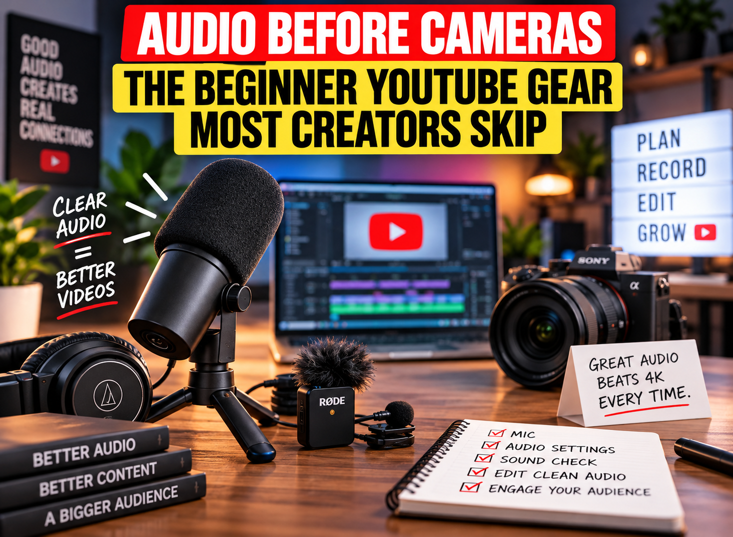 audio before camera